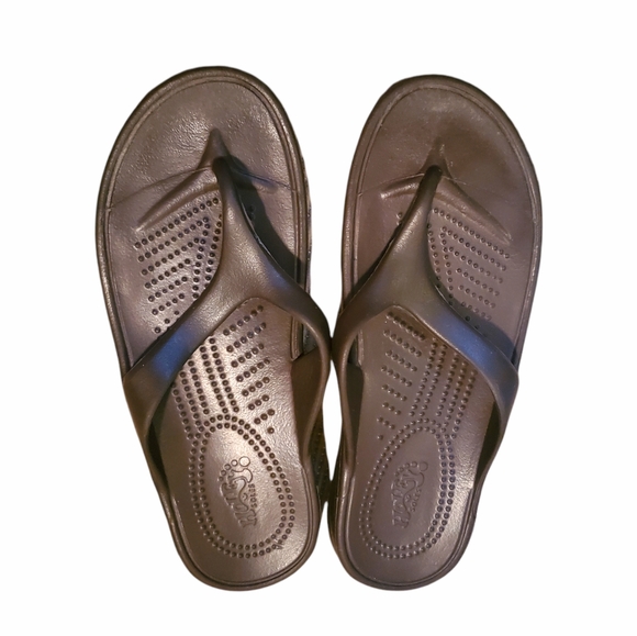 Holey Soles | Shoes | Holey Soles Chocolate Brown Flip Flop Sandals Sz 5 |  Poshmark